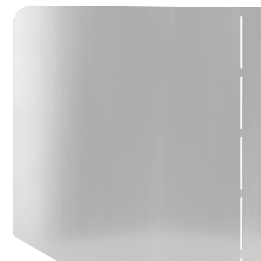 Gazonrand 100 x 45 cm Staal Zilverkleurig