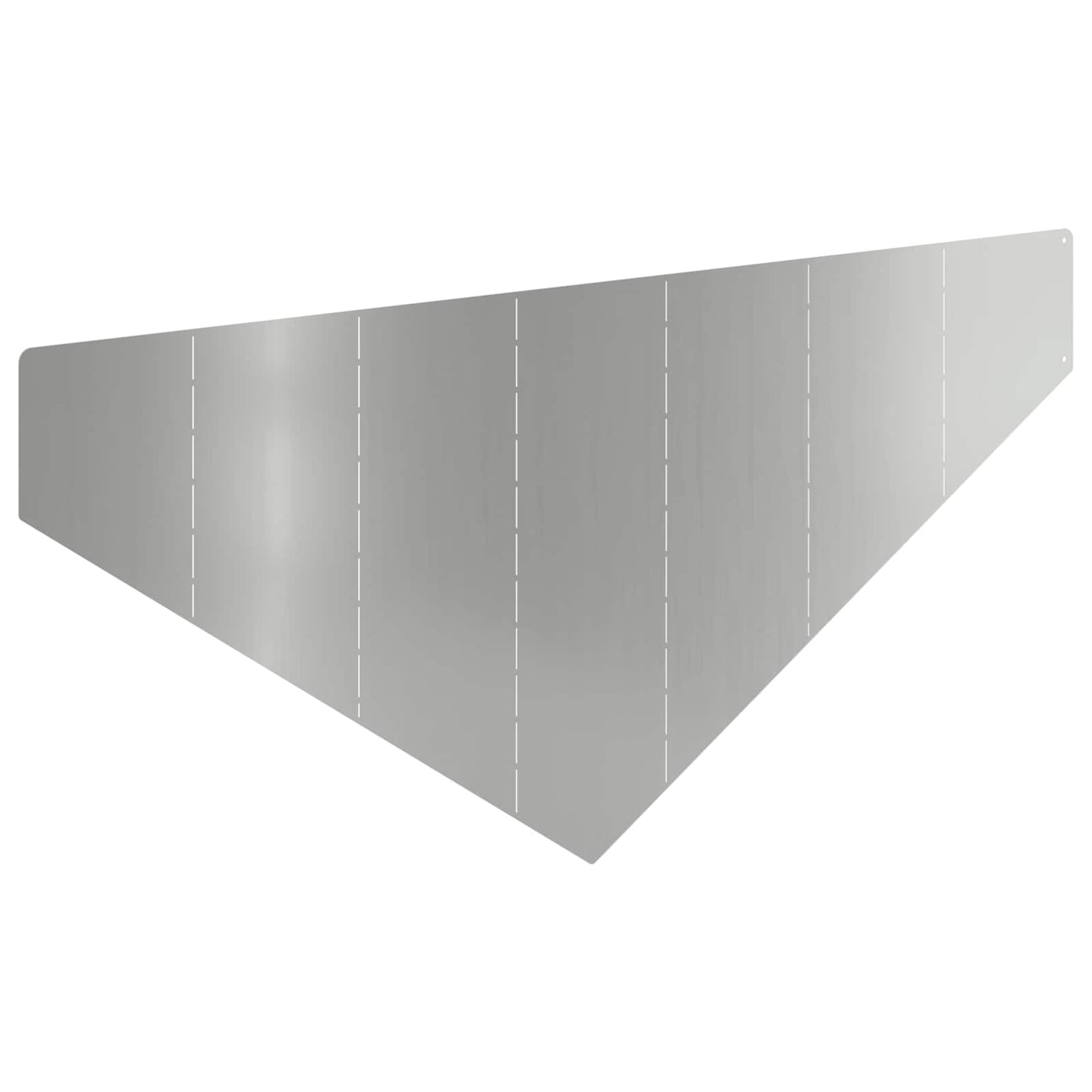 Gazonrand 100 x 45 cm Staal Zilverkleurig