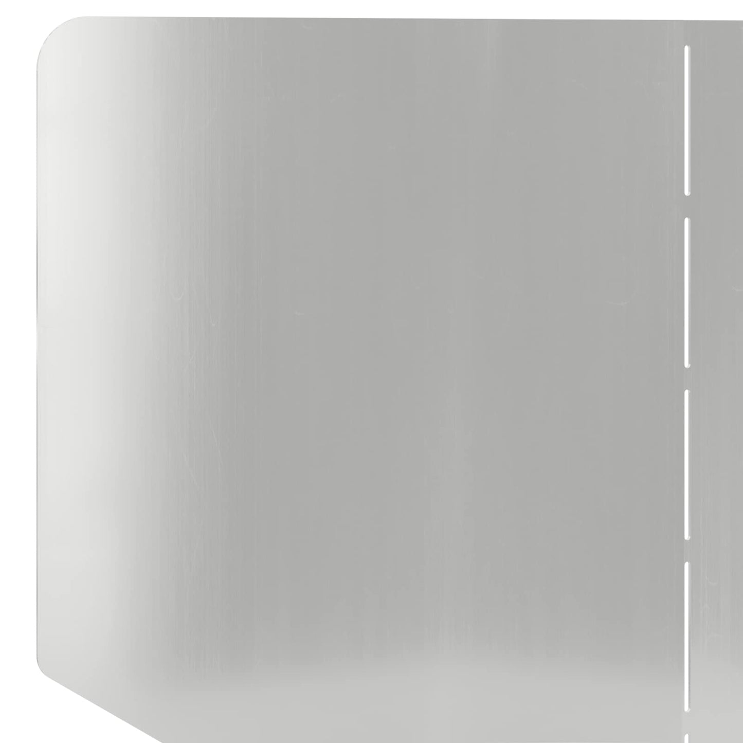 Gazonrand 4 pcs 100 x 45 cm Staal Zilverkleurig