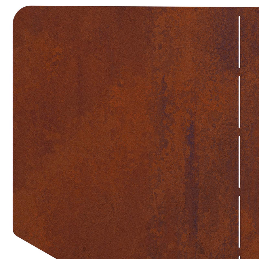 Gazonrand 4 pcs 100 x 45 cm Staal Roestig