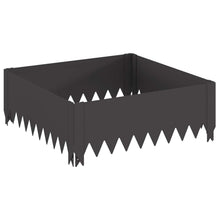 Gazonrand 60 x 60 x 20 cm Staal Zwart