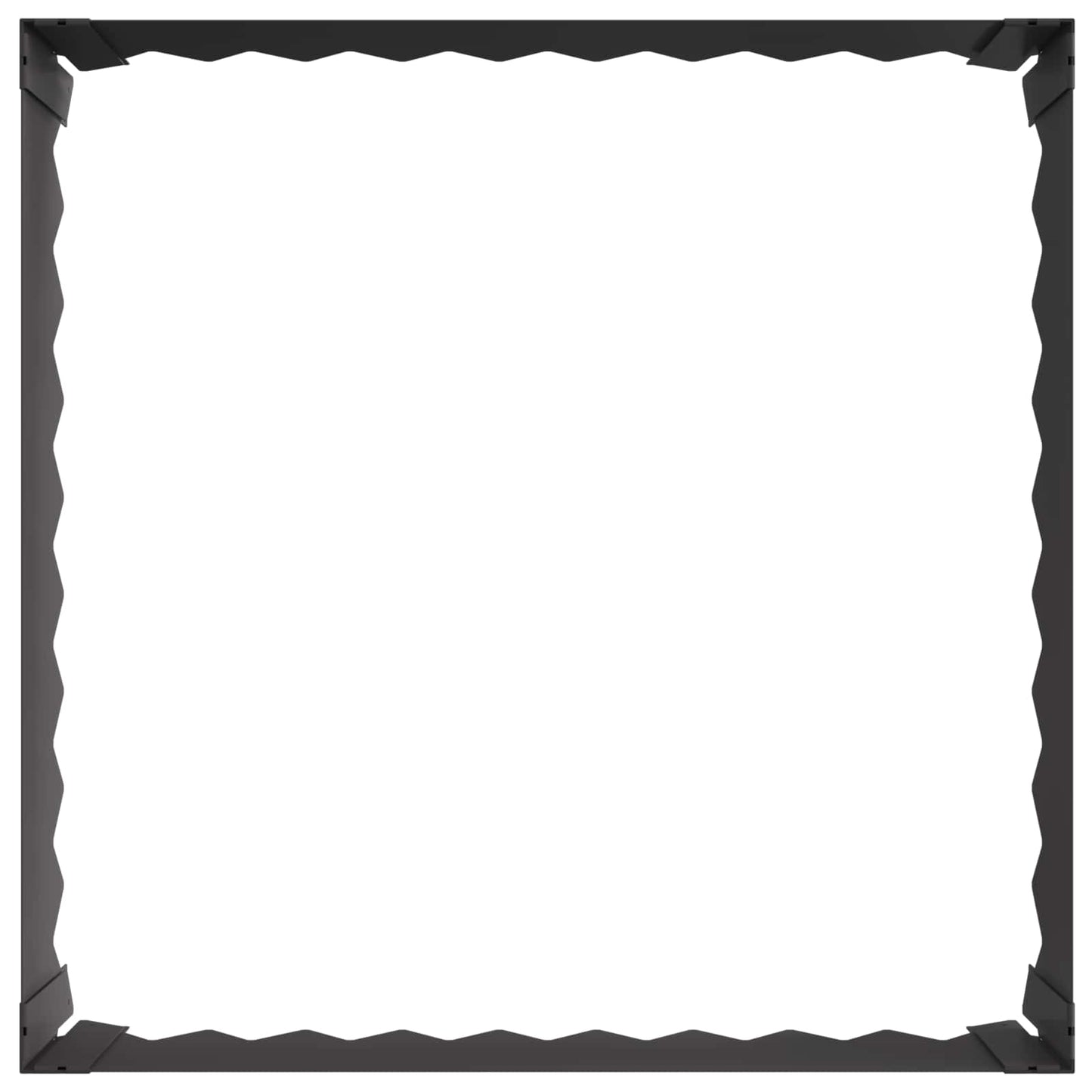 Gazonrand 60 x 60 x 20 cm Staal Zwart