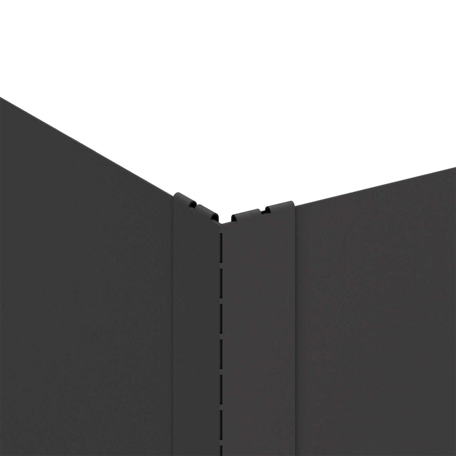 Gazonrand 4 pcs 60 x 60 x 20 cm Staal Zwart