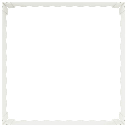 Gazonrand 60 x 60 x 20 cm Staal Wit