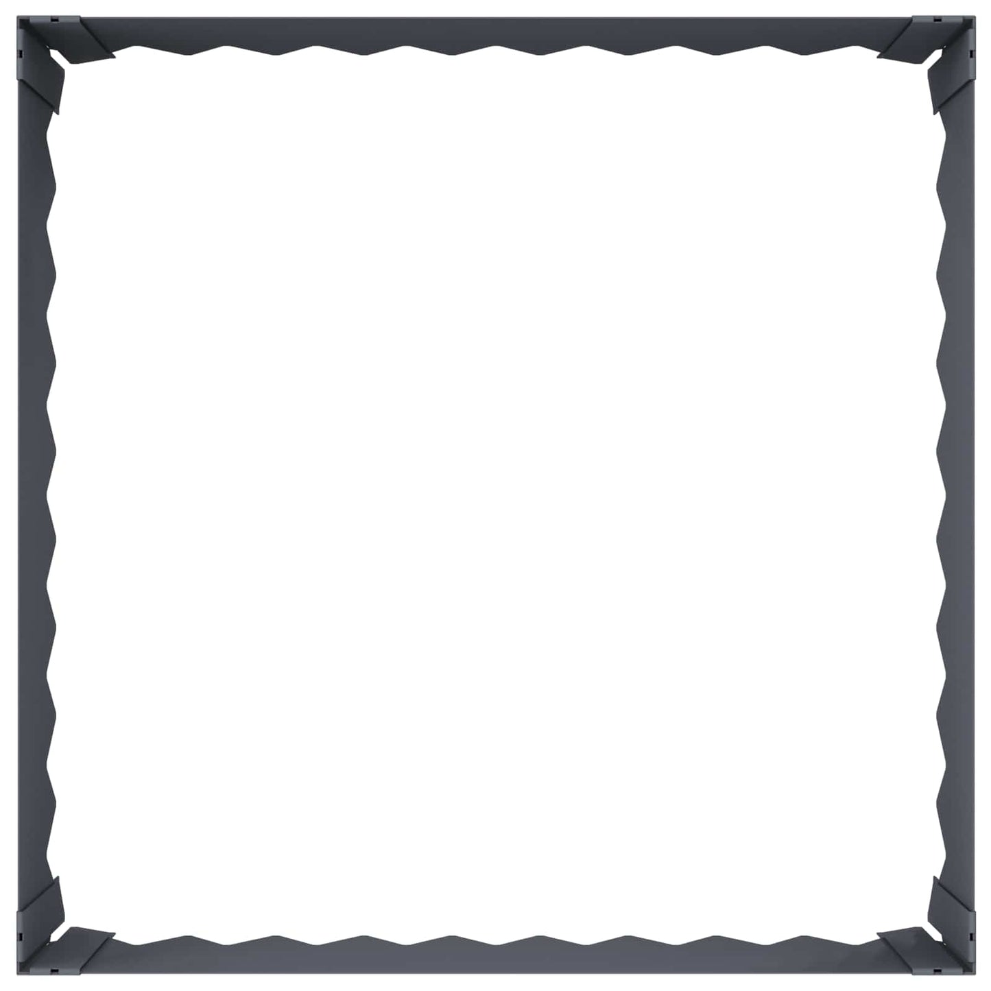 Gazonrand 60 x 60 x 20 cm Staal Antracietkleurig