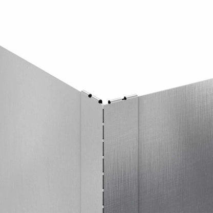 Gazonrand 60 x 60 x 20 cm Staal Zilverkleurig