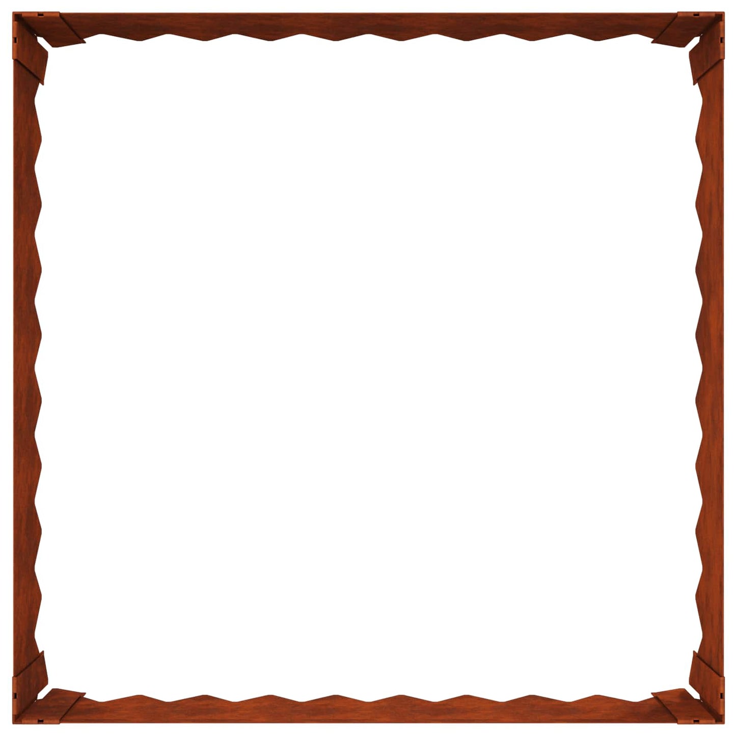 Gazonrand 60 x 60 x 20 cm Staal Roestig