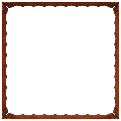Gazonrand 60 x 60 x 20 cm Staal Roestig