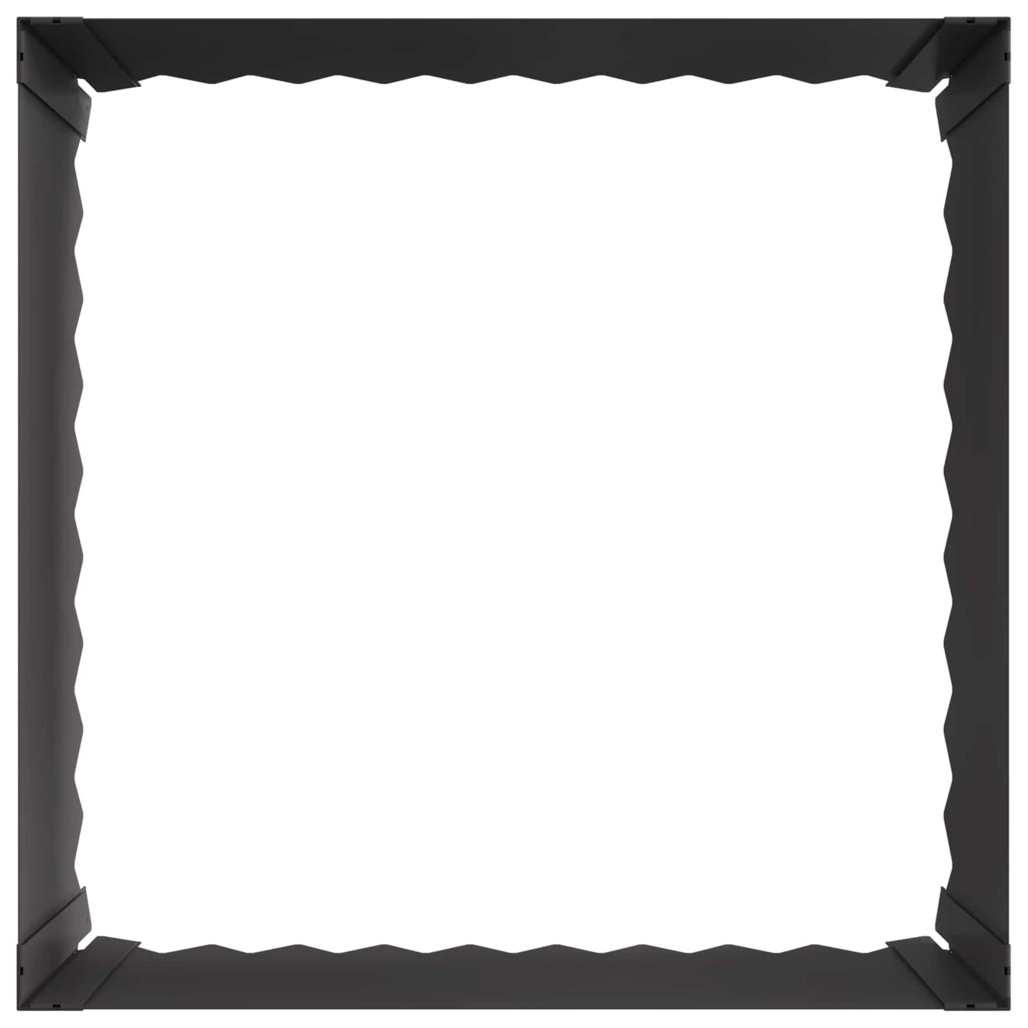 Gazonrand 60 x 60 x 35 cm Staal Zwart