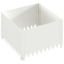Gazonrand 60 x 60 x 35 cm Staal Wit