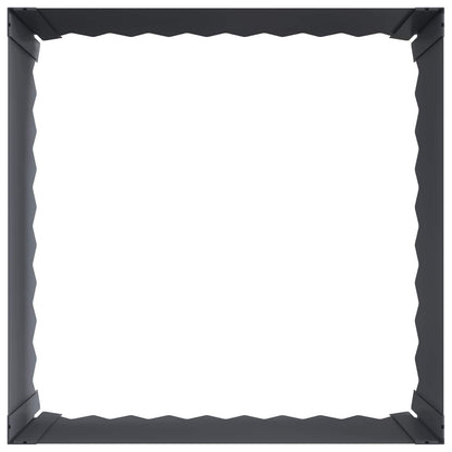 Gazonrand 60 x 60 x 35 cm Staal Antracietkleurig
