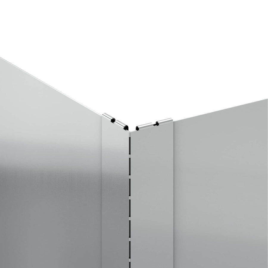 Gazonrand 60 x 60 x 35 cm Staal Zilverkleurig