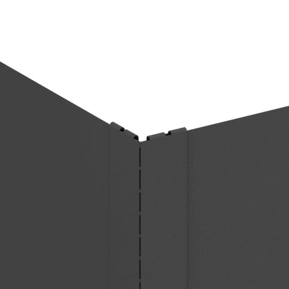 Gazonrand 100 x 60 x 20 cm Staal Zwart