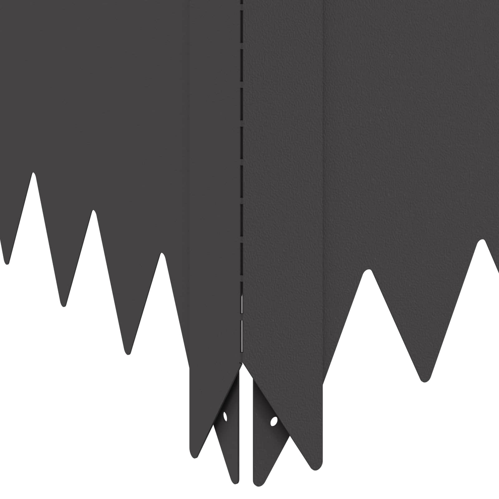 Gazonrand 100 x 60 x 20 cm Staal Zwart