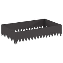 Gazonrand 100 x 60 x 20 cm Staal Zwart