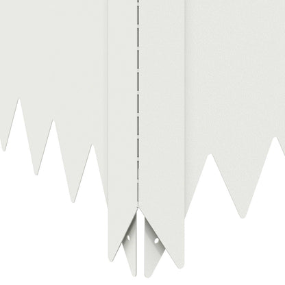 Gazonrand 100 x 60 x 20 cm Staal Wit