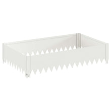 Gazonrand 100 x 60 x 20 cm Staal Wit