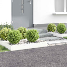 Gazonrand 4 st 100 x 60 x 20 cm Staal Wit