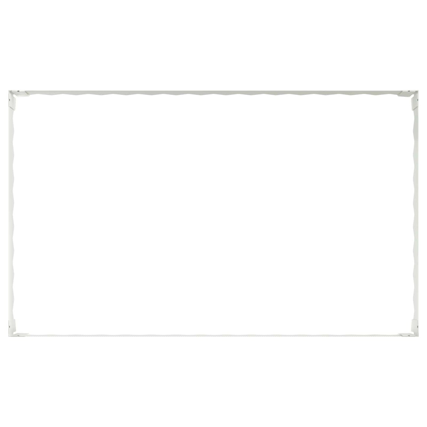 Gazonrand 4 st 100 x 60 x 20 cm Staal Wit