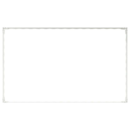 Gazonrand 4 st 100 x 60 x 20 cm Staal Wit