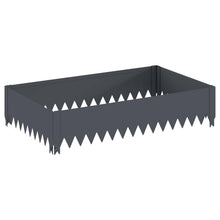 Gazonrand 100 x 60 x 20 cm Staal Antracietkleurig