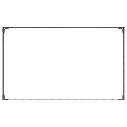 Gazonrand 4 st 100 x 60 x 20 cm Staal Antracietkleurig