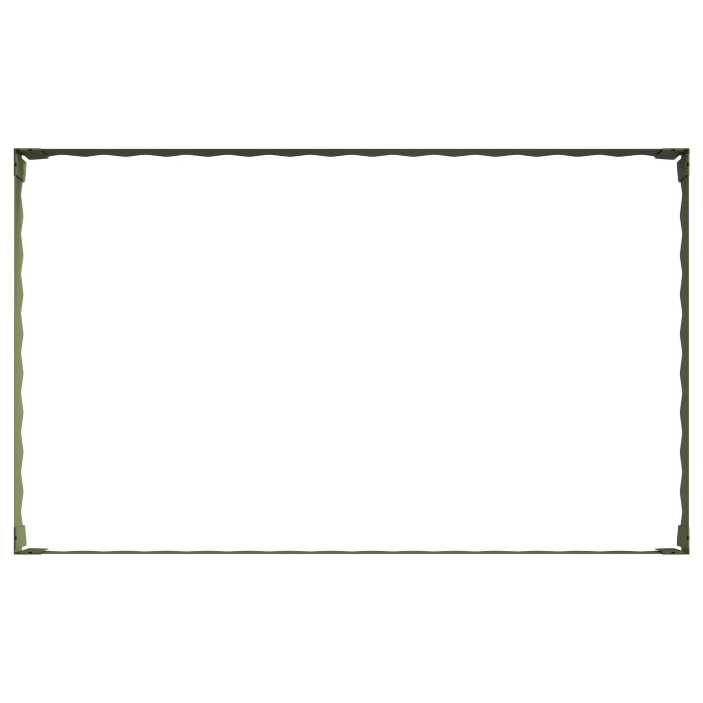 Gazonrand 100 x 60 x 20 cm Staal Olijfgroen