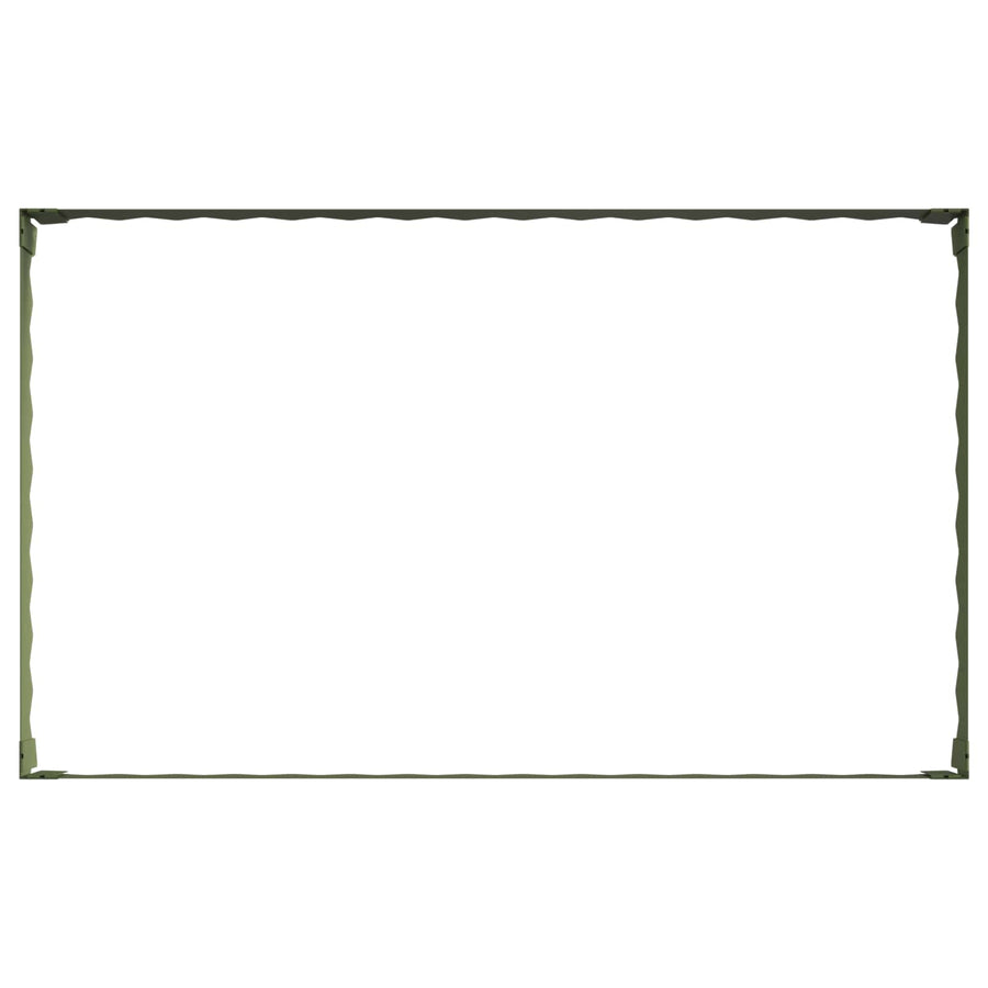Gazonrand 100 x 60 x 20 cm Staal Olijfgroen