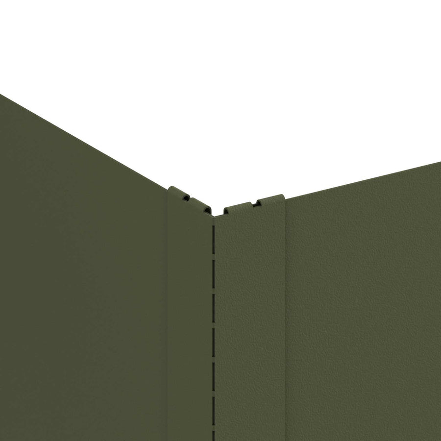 Gazonrand 4 st 100 x 60 x 20 cm Staal Olijfgroen