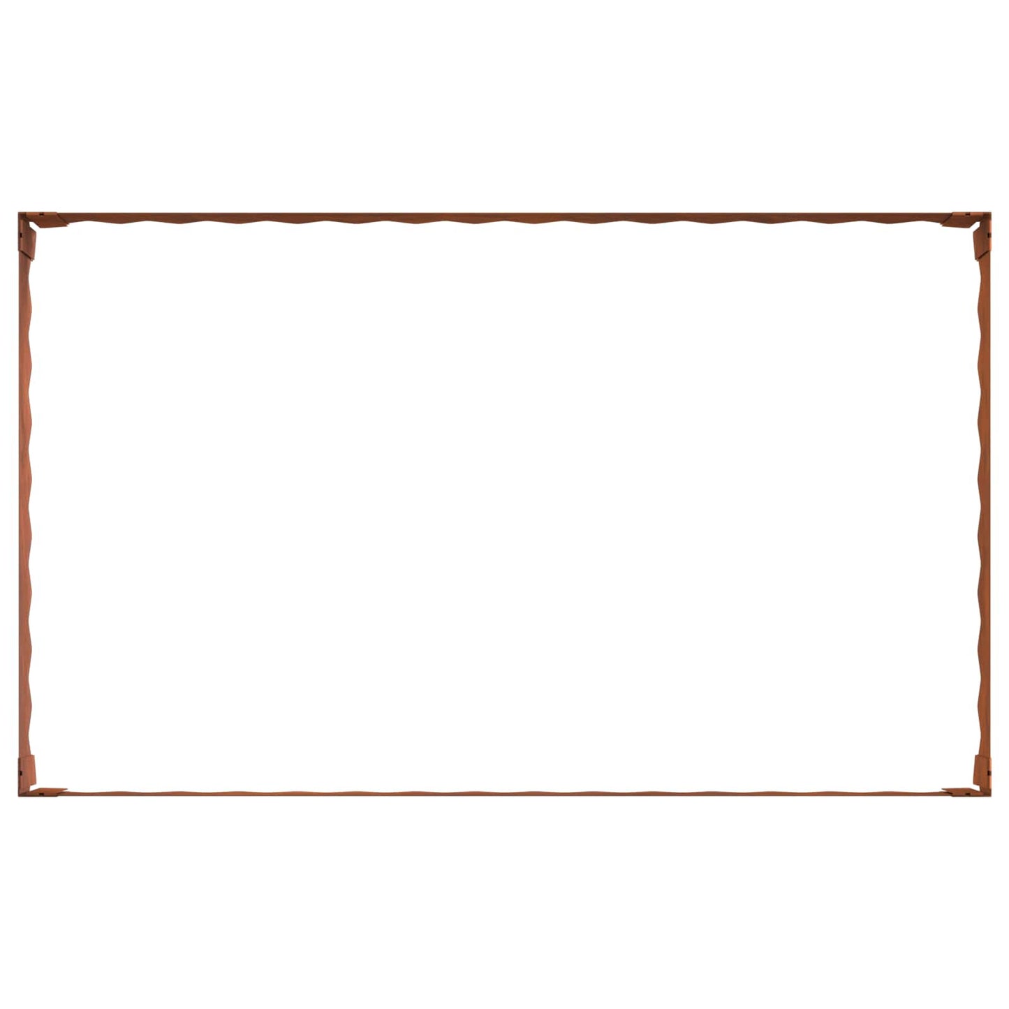 Gazonrand 100 x 60 x 20 cm Staal Roestig