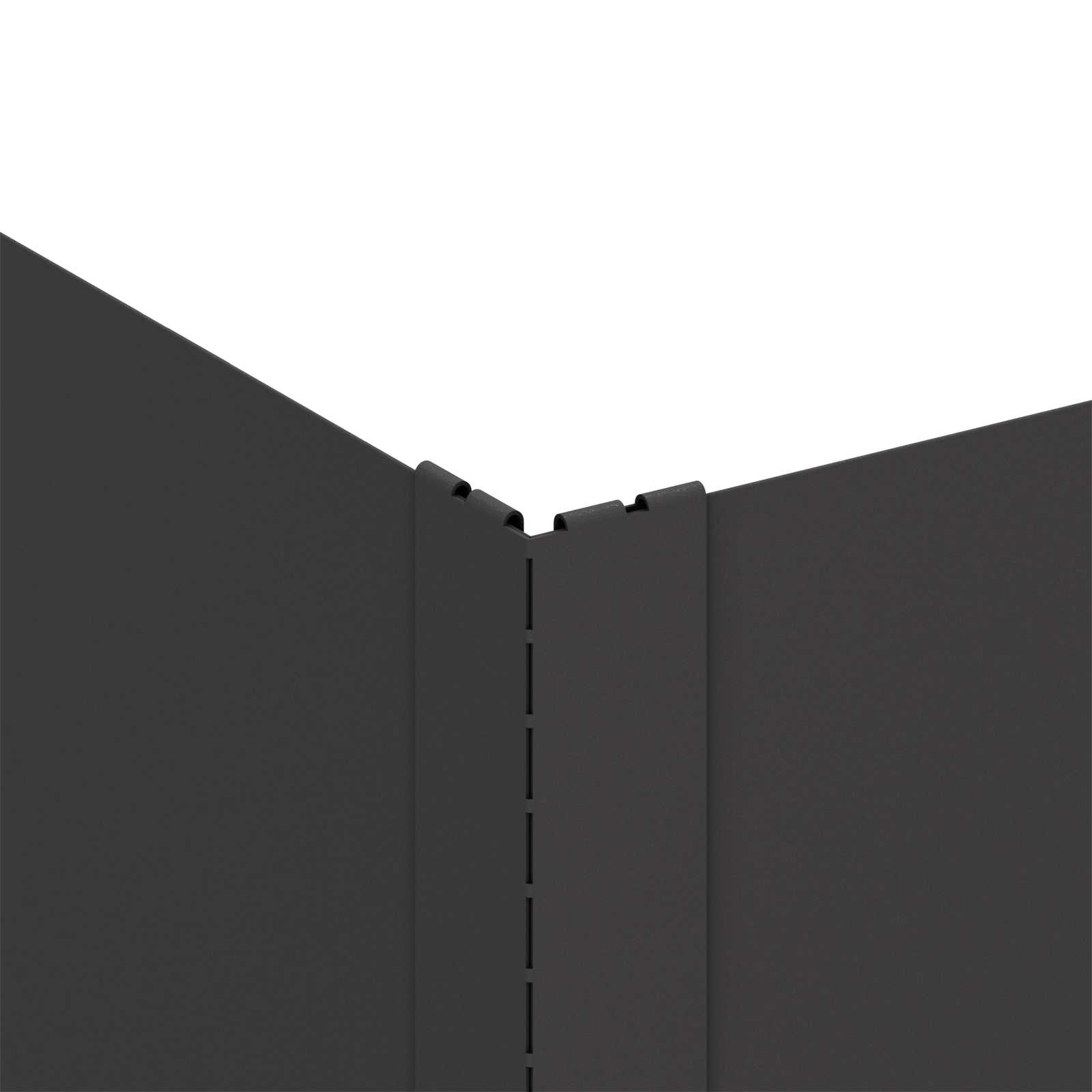 Gazonrand 100 x 60 x 35 cm Staal Zwart