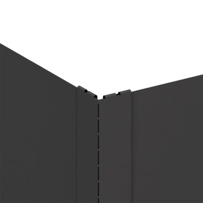 Gazonrand 100 x 60 x 35 cm Staal Zwart
