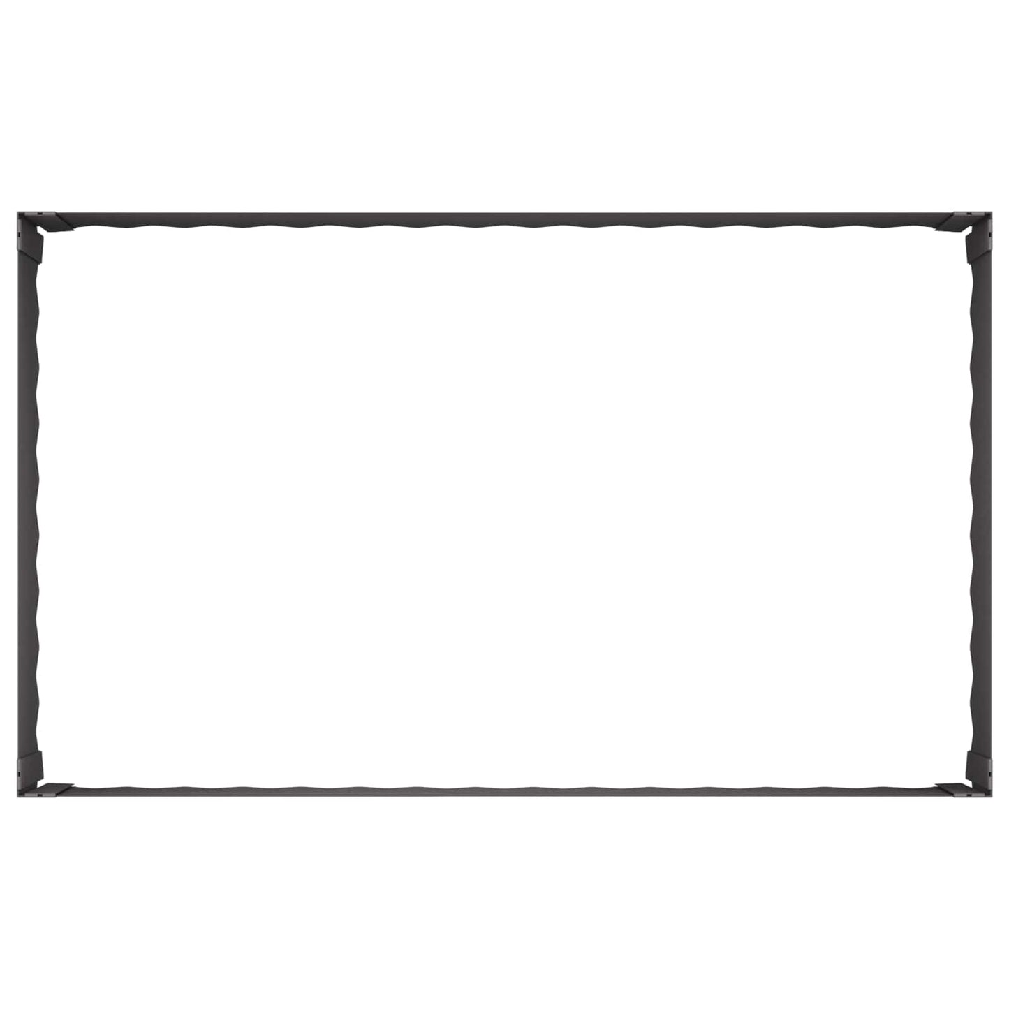Gazonrand 100 x 60 x 35 cm Staal Zwart