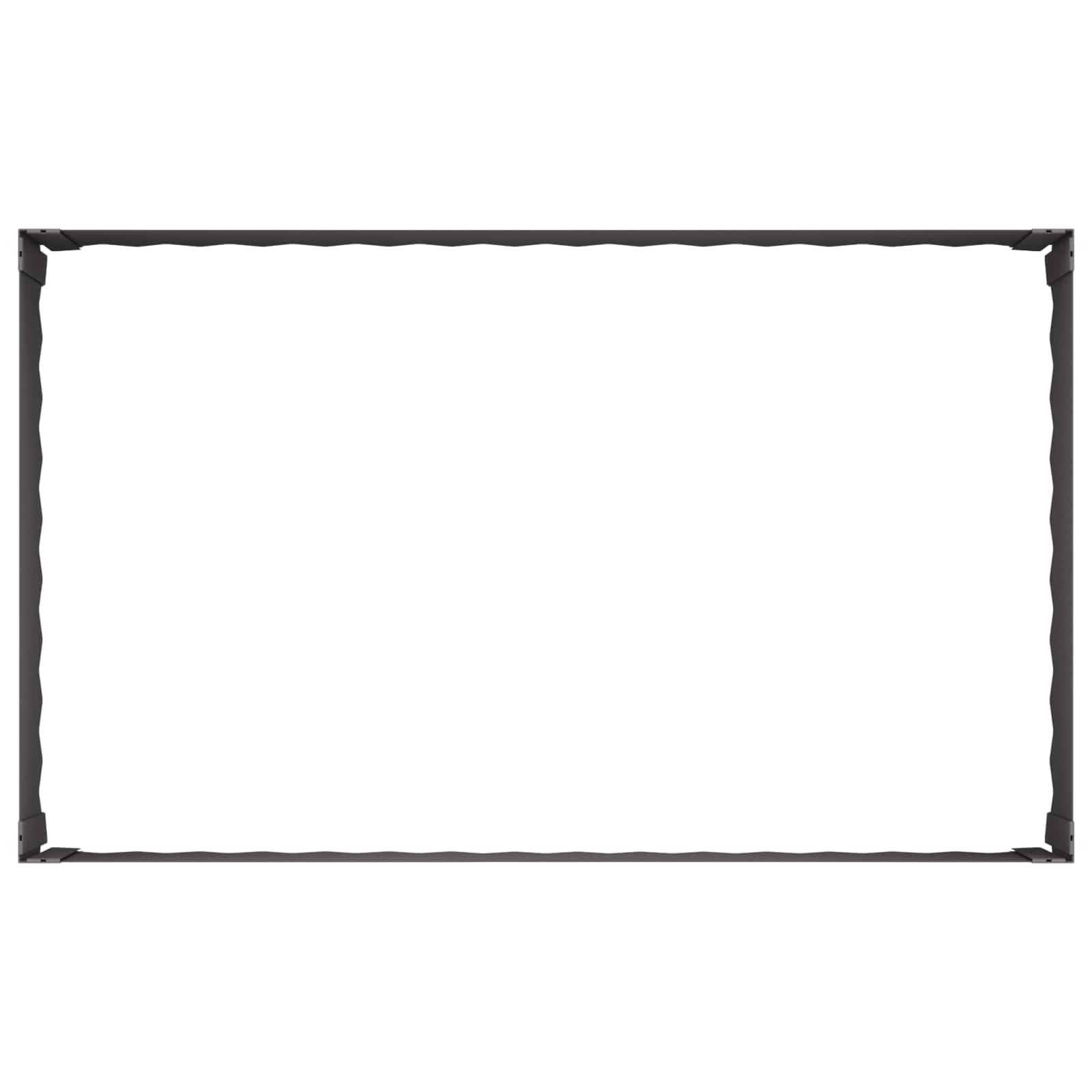 Gazonrand 100 x 60 x 35 cm Staal Zwart