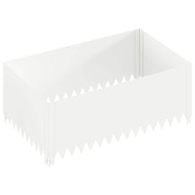 Gazonrand 100 x 60 x 35 cm Staal Wit