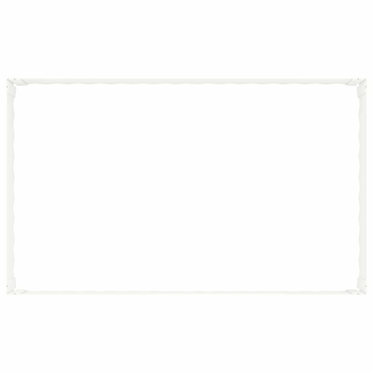 Gazonrand 100 x 60 x 35 cm Staal Wit