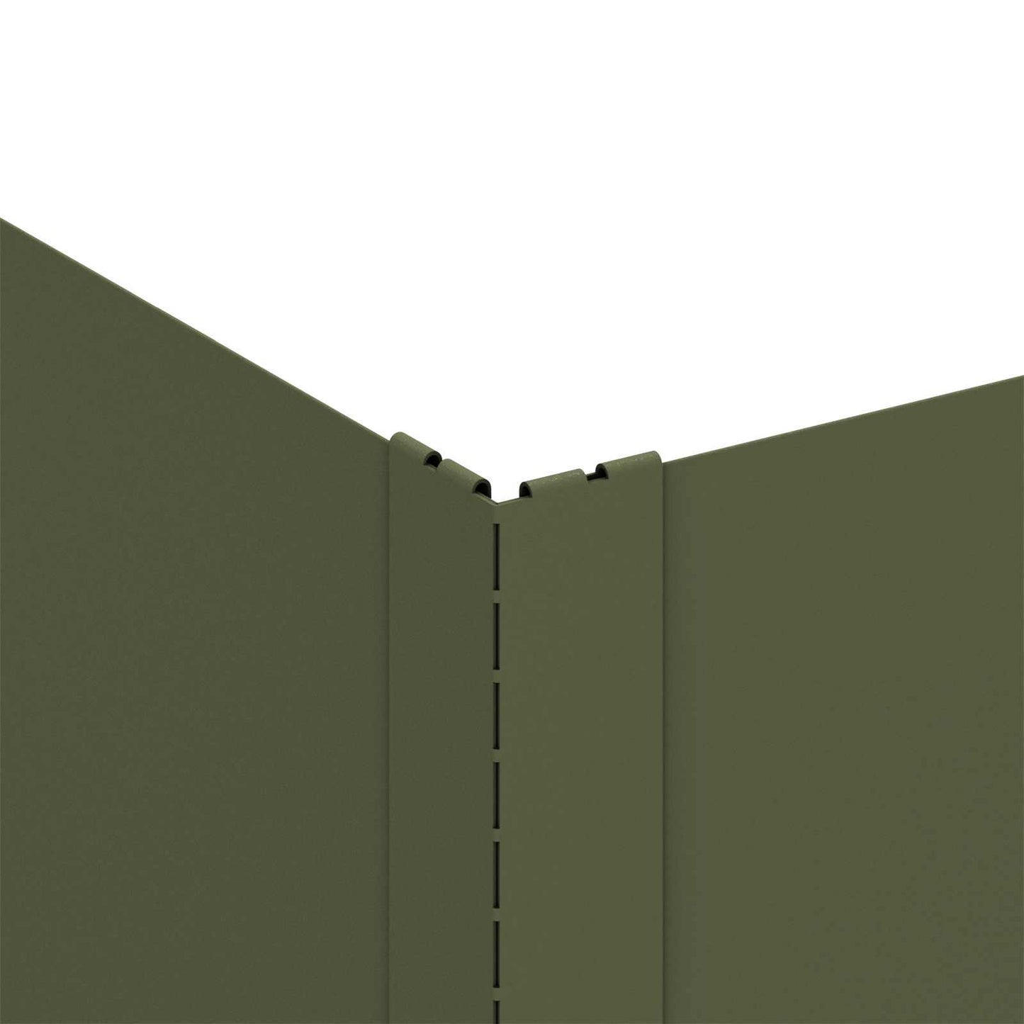 Gazonrand 4 st 100 x 60 x 35 cm Staal Olijfgroen