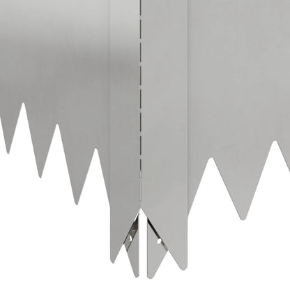 Gazonrand 100 x 60 x 35 cm Staal Zilverkleurig