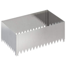 Gazonrand 100 x 60 x 35 cm Staal Zilverkleurig