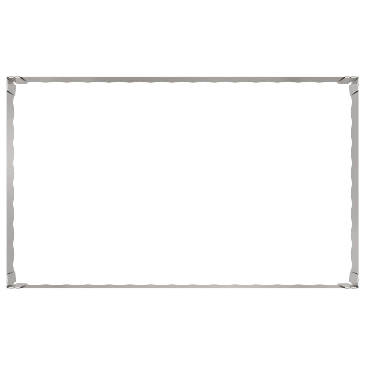 Gazonrand 100 x 60 x 35 cm Staal Zilverkleurig