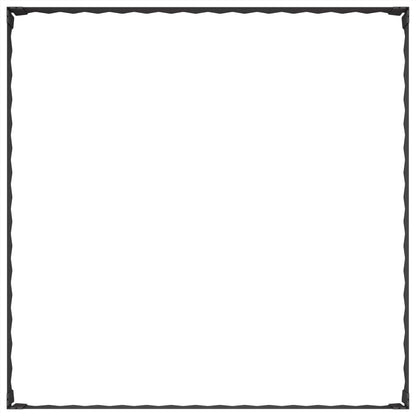 Gazonrand 100 x 100 x 20 cm Staal Zwart