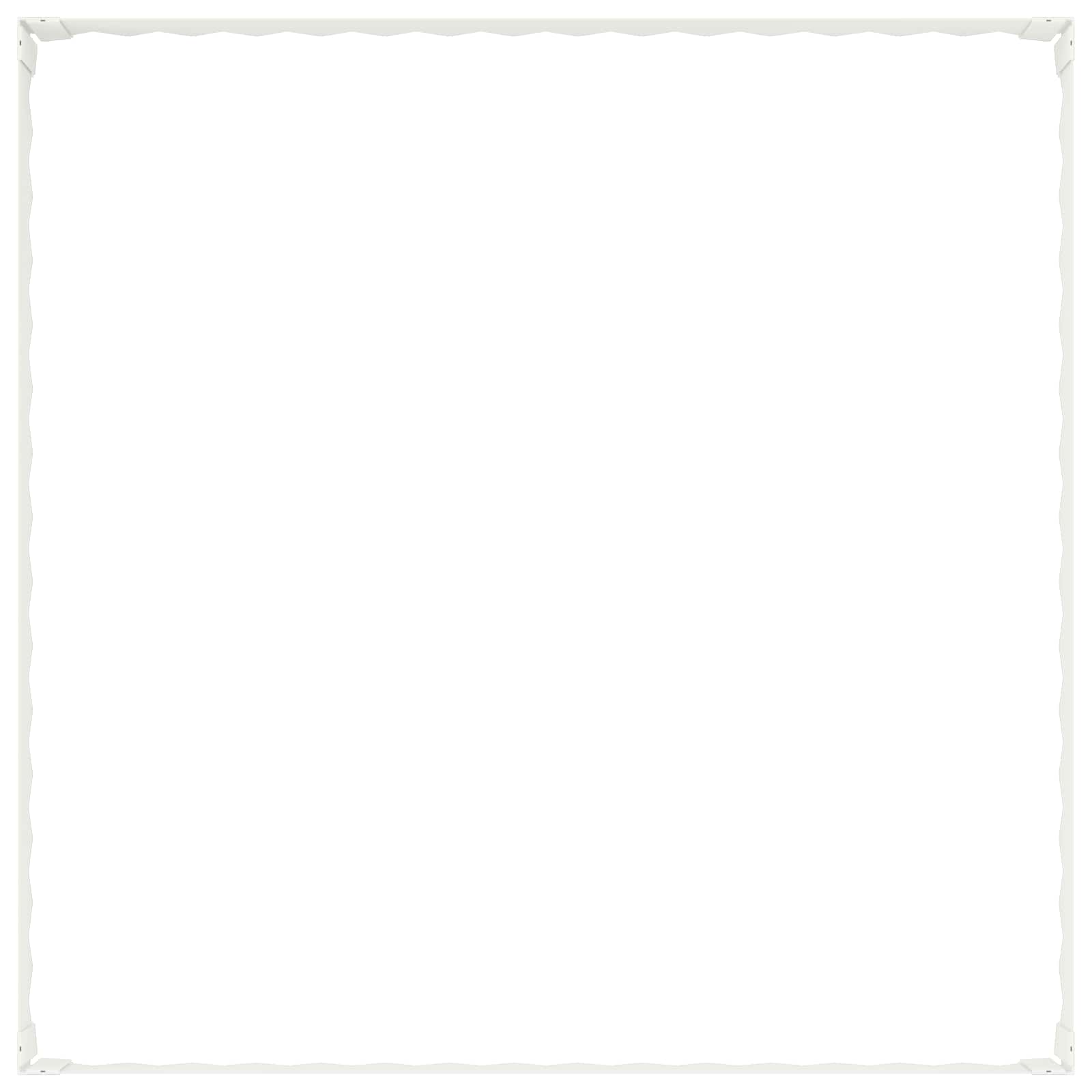 Gazonrand 100 x 100 x 20 cm Staal Wit