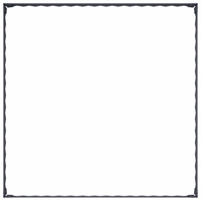 Gazonrand 4 st 100 x 100 x 20 cm Staal Antracietkleurig