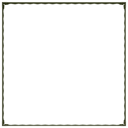 Gazonrand 100 x 100 x 20 cm Staal Olijfgroen