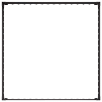 Gazonrand 100 x 100 x 35 cm Staal Zwart