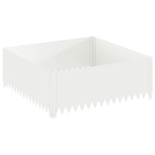 Gazonrand 100 x 100 x 35 cm Staal Wit