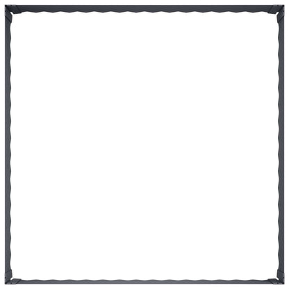 Gazonrand 100 x 100 x 35 cm Staal Antracietkleurig