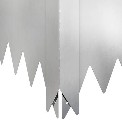 Gazonrand 100 x 100 x 35 cm Staal Zilverkleurig