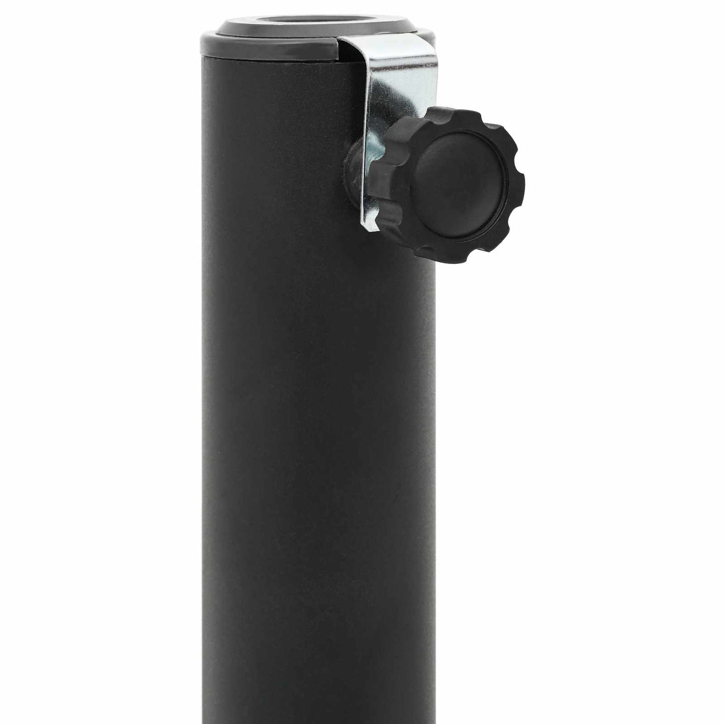 Parasolvoet voor 25–50 mm paal Zwart Gepoedercoat staal
