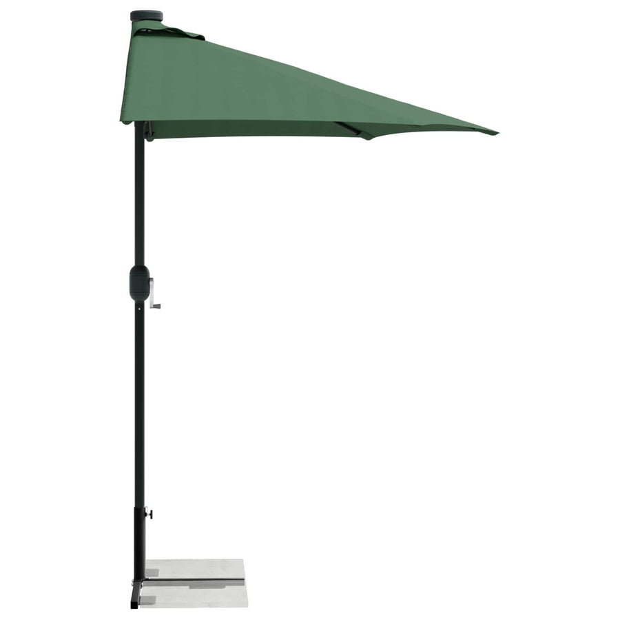 Half Parasol Basis Frame Zwart Staal for 32-38 mm Pole